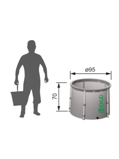 Talpos lietaus vandeniui EKUD 500 l