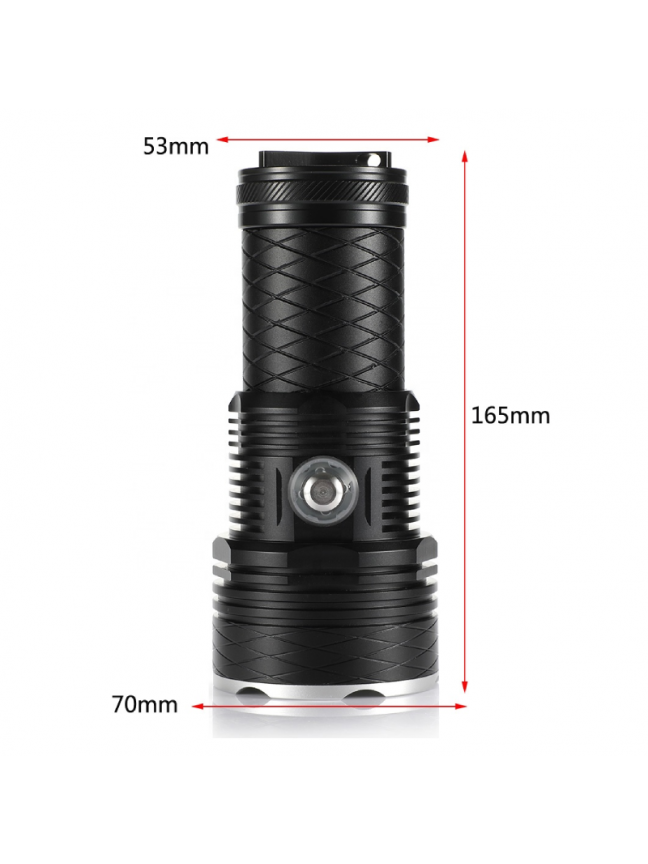 Taktinis 4-ių LED Rankinis Žibintas Dive Light XHP70, Atsparus Vandeniui iki 200m 3 Taktinis 4-ių LED Rankinis Žibintas Dive Light XHP70, Atsparus Vandeniui iki 200m 3
