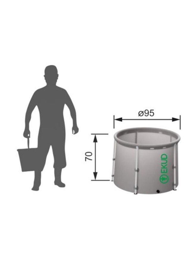 Talpos lietaus vandeniui EKUD 500 l