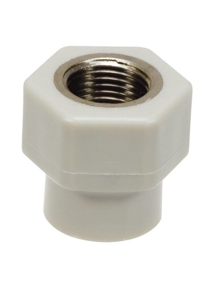 Tarpmovė 24.2020B PPR, 20 mmx1/2" metal. vidin. srieg. Tarpmovė 24.2020B PPR, 20 mmx1/2" metal. vidin. srieg.