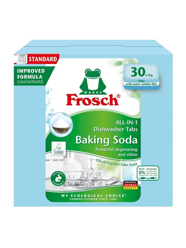 TABLETĖS INDAPLOVĖMS FROSCH SU SODA 540G