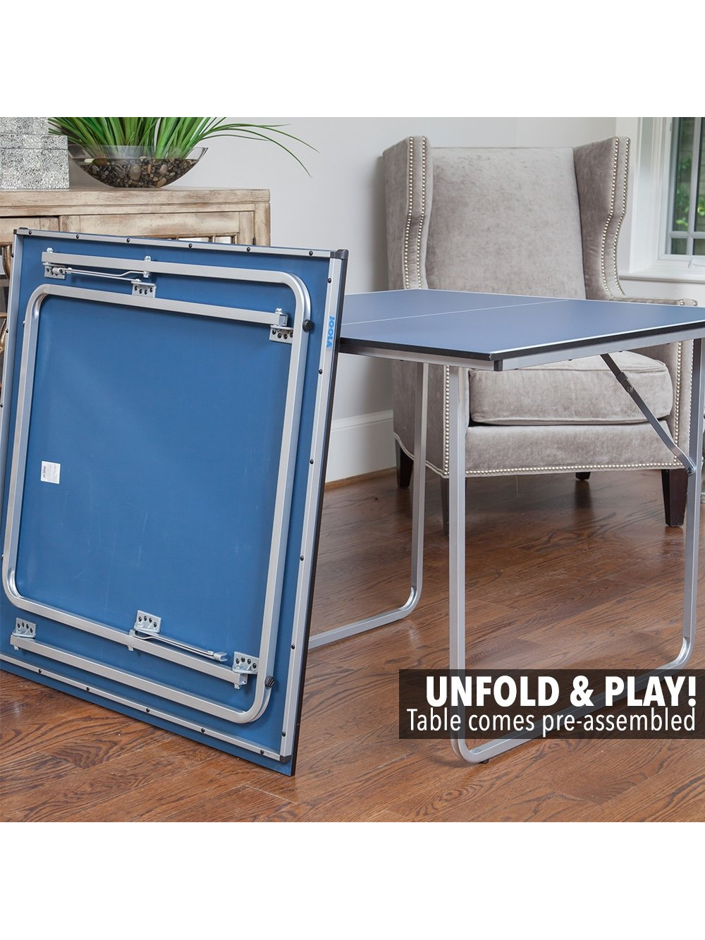 Teniso Stalas JOOLA Midsize su Tinkleliu, BL 1 Teniso Stalas JOOLA Midsize su Tinkleliu, BL 1