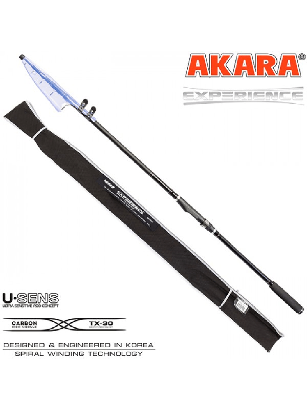 Teleskopinė Dugninė meškerė AKARA Experience TX-30 Testas 120g. Ilgis 330cm 1 Teleskopinė Dugninė meškerė AKARA Experience TX-30 Testas 120g. Ilgis 330cm 1