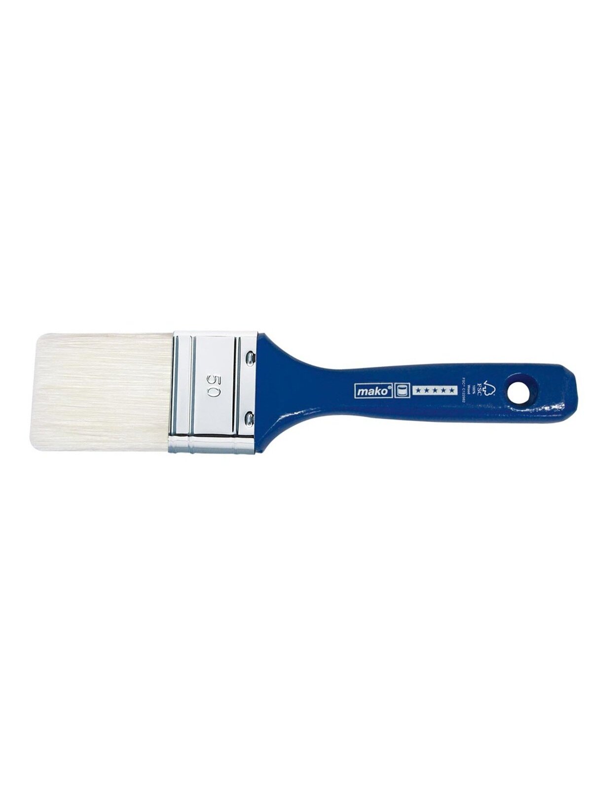 Teptukas plokščias sintetiniai šeriai, medinė dažyta rankena Mako | 80mm Teptukas plokščias sintetiniai šeriai, medinė dažyta rankena Mako | 80mm