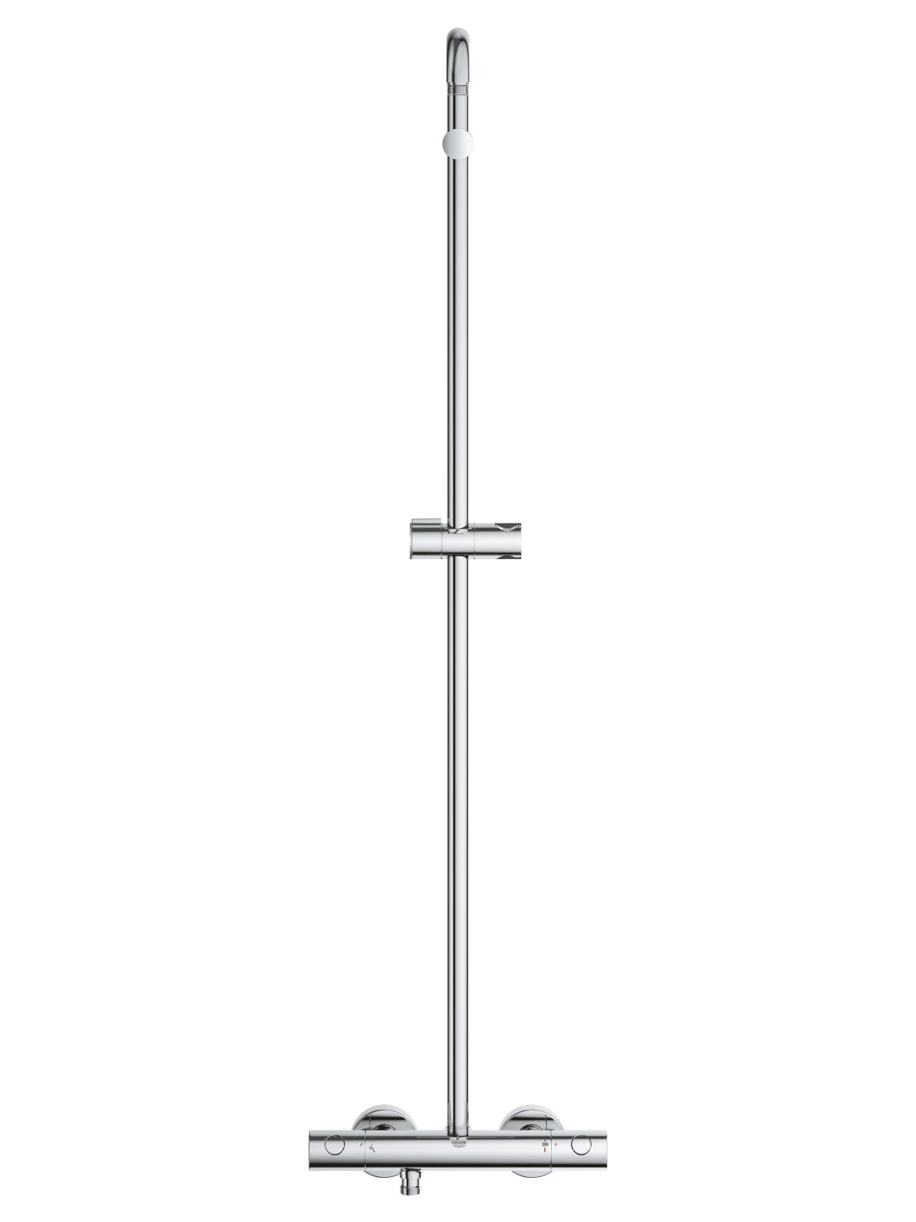 Termostatinė dušo sistema Tempesta Cube 250  (galva Ø250, alkūnė 390mm, 2`jų srovių rankinis dušas, 8 l/min), chromas 3
