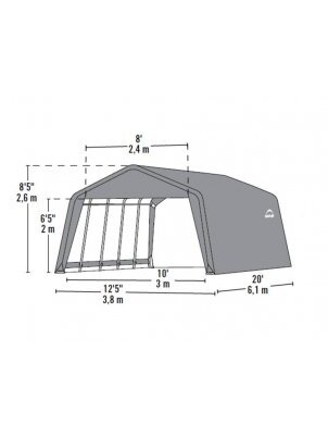 Tentinis sandelis 3,8 x 6,1 m 2 Tentinis sandelis 3,8 x 6,1 m 2