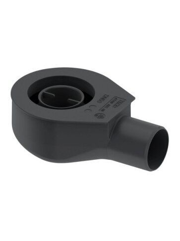 TECEdrainline plokščias sifonas, DN 50 horizontalus; montavimo H 95 mm; pralaidumas 0,73 l/s