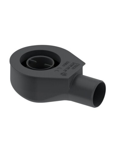 TECEdrainline plokščias sifonas, DN 50 horizontalus; montavimo H 95 mm; pralaidumas 0,73 l/s