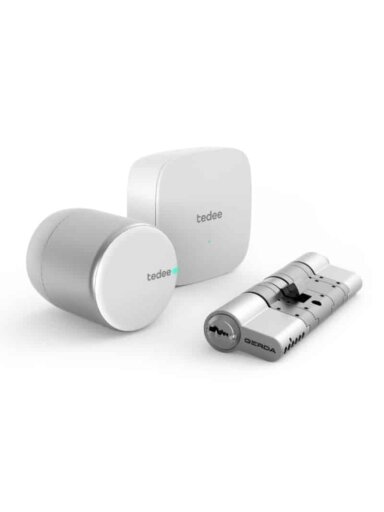 TEDEE PRO išmanios spynos komplektas  Bluetooth&amp;Wi-Fi su nuotoliniu valdymu (sidabrinis )