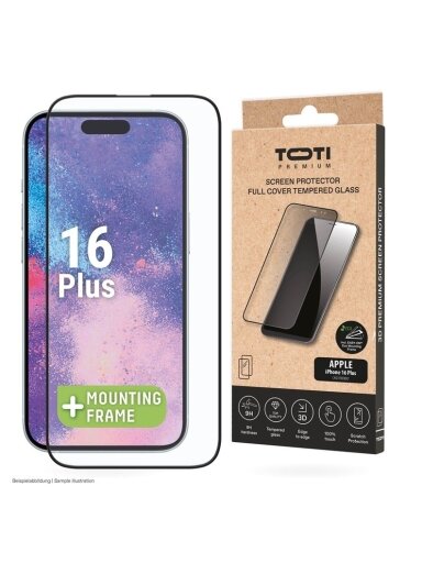Telefono apsauginis stiklas Toti Premium 16 Plus/15 Pro Max