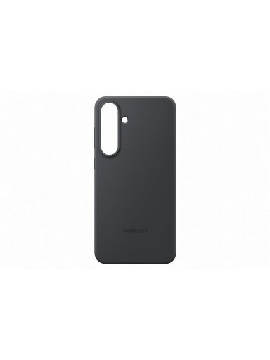 Telefono dėklas Samsung Silicone, Galaxy S25 Plus, juoda