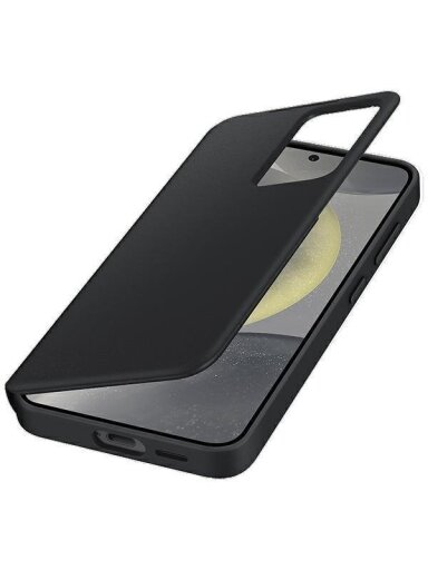 Telefono dėklas Smart View, Samsung Galaxy S24, juoda