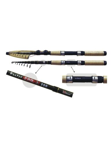 Teleskopinis Spiningas SB Master Hunter Pro TX-20, Ilgis 240cm Testas 10-30g.