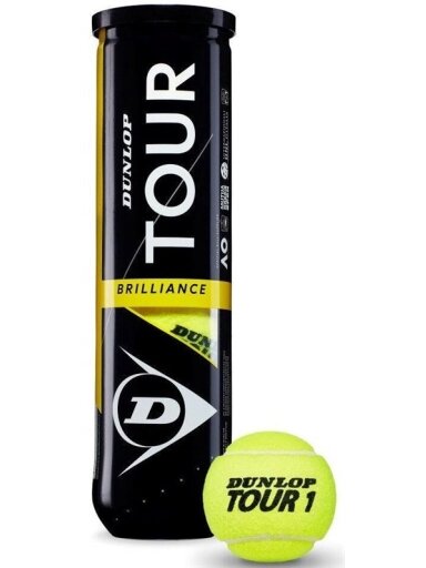 Teniso kamuoliukai dunlop tour brilliance 4vnt