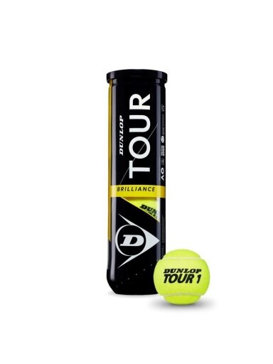 Teniso kamuoliukai dunlop tour brilliance 4vnt