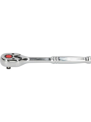 Terkšlė 1/4"  CHROME. 72 dantų, su metaline rankena, KS Tools