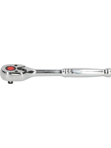 Terkšlė 1/4"  CHROME. 72 dantų, su metaline rankena, KS Tools