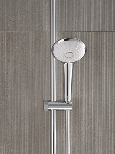Termostatinė dušo sistema Euphoria 260 (stac. galva Ø260, alkūnė 450 mm, 3`jų srovių rankinis dušas 110), chromas