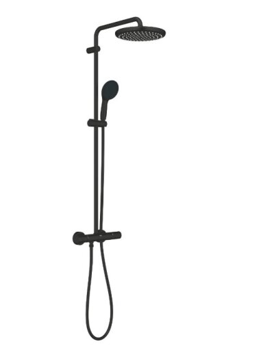 Termostatinė dušo sistema Grohe Tempesta System 250  (galva Ø250, alkūnė 390mm, 2`jų srovių rankinis dušas, 8 l/min), ma