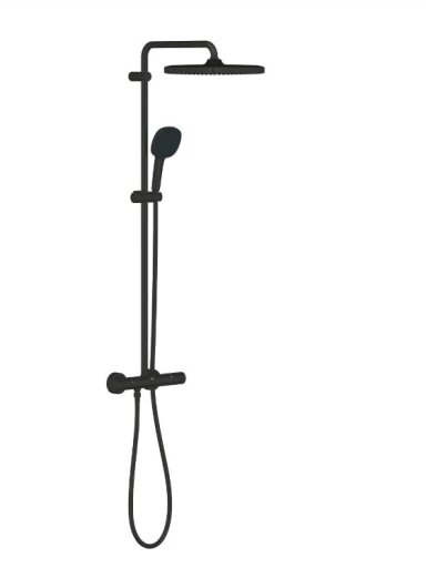 Termostatinė dušo sistema Tempesta  250 cube, black phantom