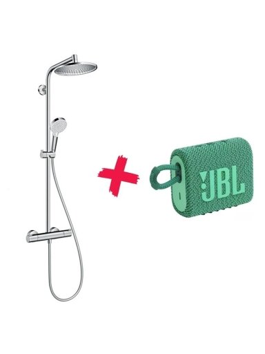 Termostatinis dušo komplektas Hansgrohe 26781000 + JBL