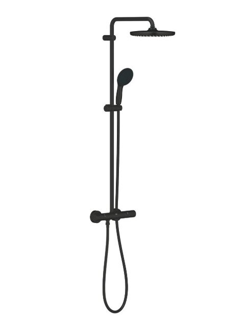 Termostatinė dušo sistema Grohe Tempesta System 250  (galva Ø250, alkūnė 390mm, 2`jų srovių rankinis dušas, 8 l/min), ma 3