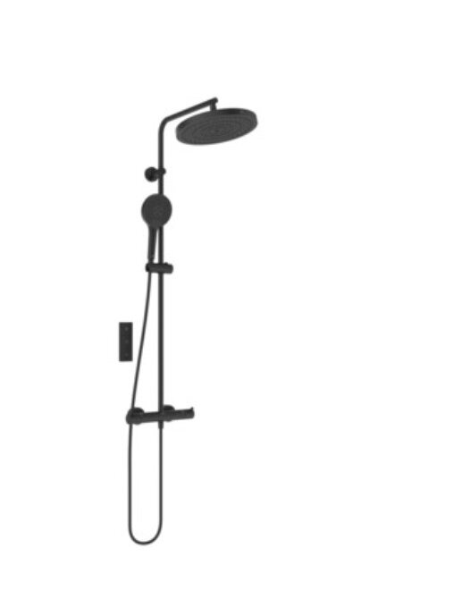 Termostatinė dušo sistema Ideal Standard T125+ su apvalia 300 mm, 3 funkcijų pagrindine dušo galva 12 l/min Termostatinė dušo sistema Ideal Standard T125+ su apvalia 300 mm, 3 funkcijų pagrindine dušo galva 12 l/min