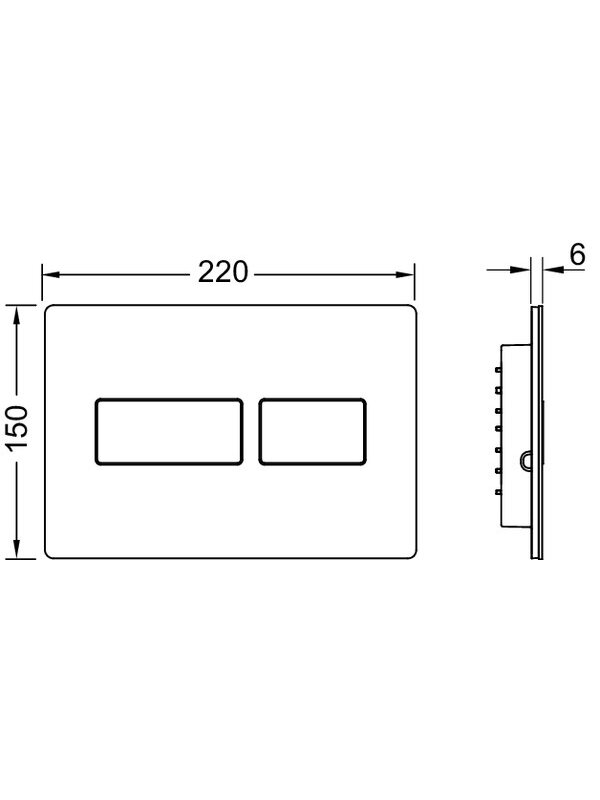 TECESolid vandens nuleidimo plokštelė, metalinė, balta matinė 2 TECESolid vandens nuleidimo plokštelė, metalinė, balta matinė 2
