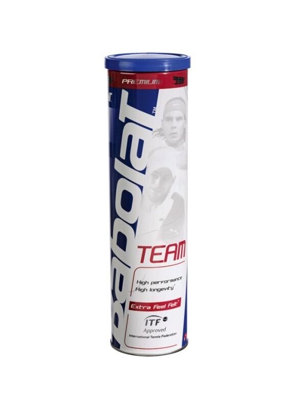Teniso kamuoliukai BABOLAT TEAM 4vnt Teniso kamuoliukai BABOLAT TEAM 4vnt