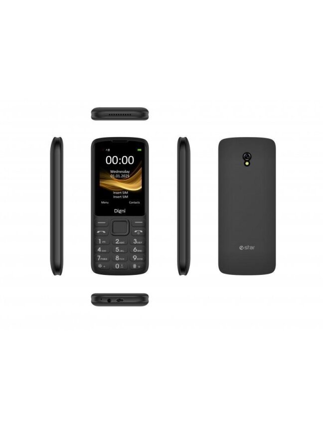 Telefonas eStar Digni 244 4G DS juodas 2 Telefonas eStar Digni 244 4G DS juodas 2