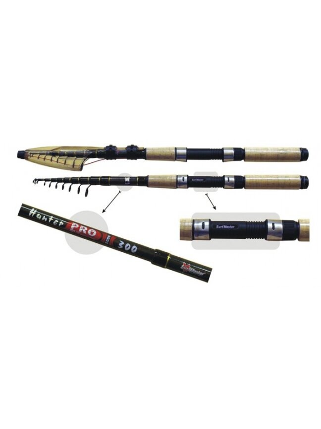 Teleskopinis Spiningas SB Master Hunter Pro TX-20, Ilgis 240cm Testas 10-30g. Teleskopinis Spiningas SB Master Hunter Pro TX-20, Ilgis 240cm Testas 10-30g.