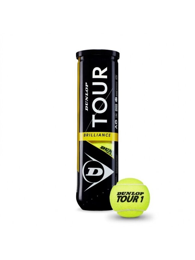 Teniso kamuoliukai dunlop tour brilliance 4vnt
