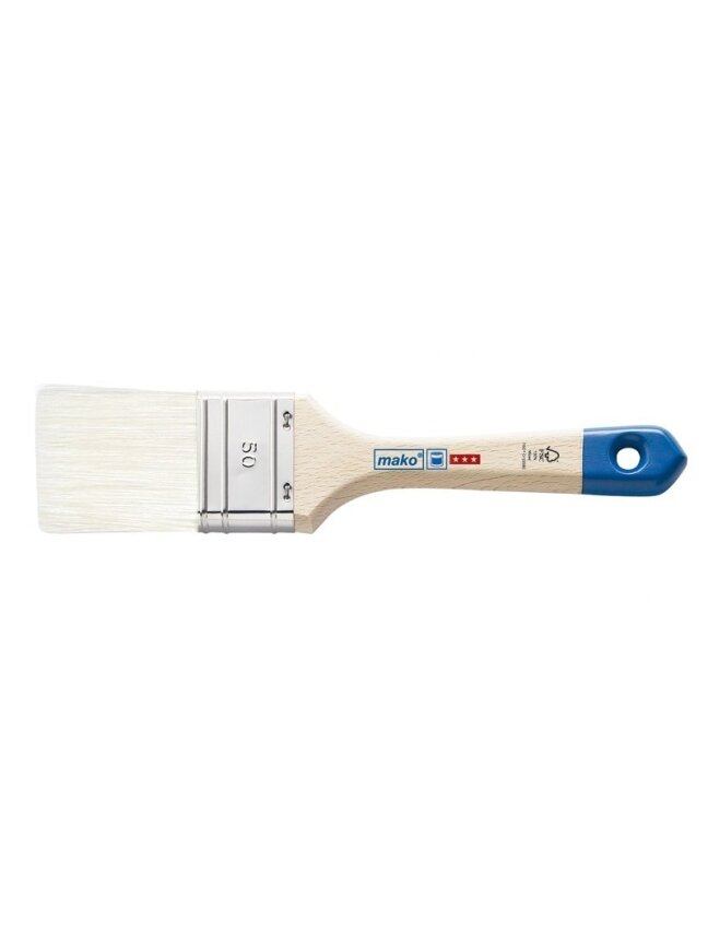 Teptukas plokščias, sintetiniai šeriai, medinė rankena Mako | 60mm/15mm Teptukas plokščias, sintetiniai šeriai, medinė rankena Mako | 60mm/15mm