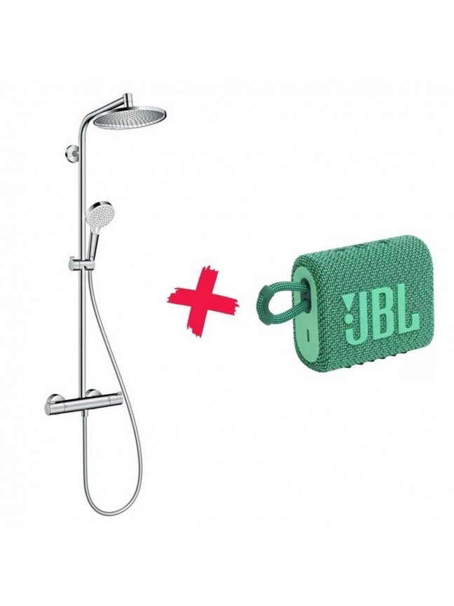 Termostatinis dušo komplektas Hansgrohe 26781000 + JBL