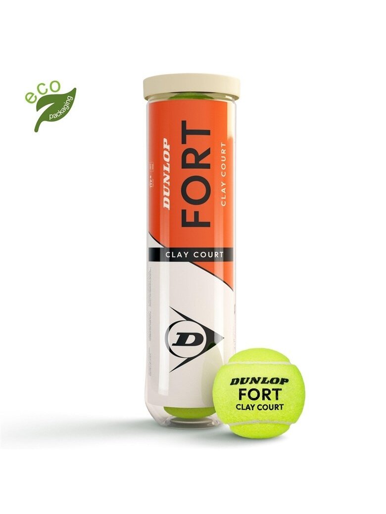 Teniso kamuoliukas Dunlop FORT CLAY COURT, 4 vnt. Teniso kamuoliukas Dunlop FORT CLAY COURT, 4 vnt.