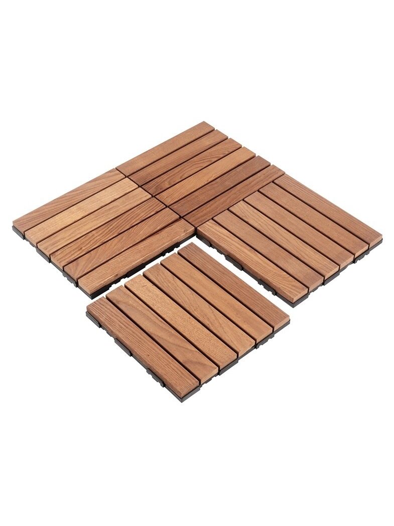 Terasų plytelė termo uosio, 30 x 30 x 2 cm, ruda, 6 vnt. 1 Terasų plytelė termo uosio, 30 x 30 x 2 cm, ruda, 6 vnt. 1