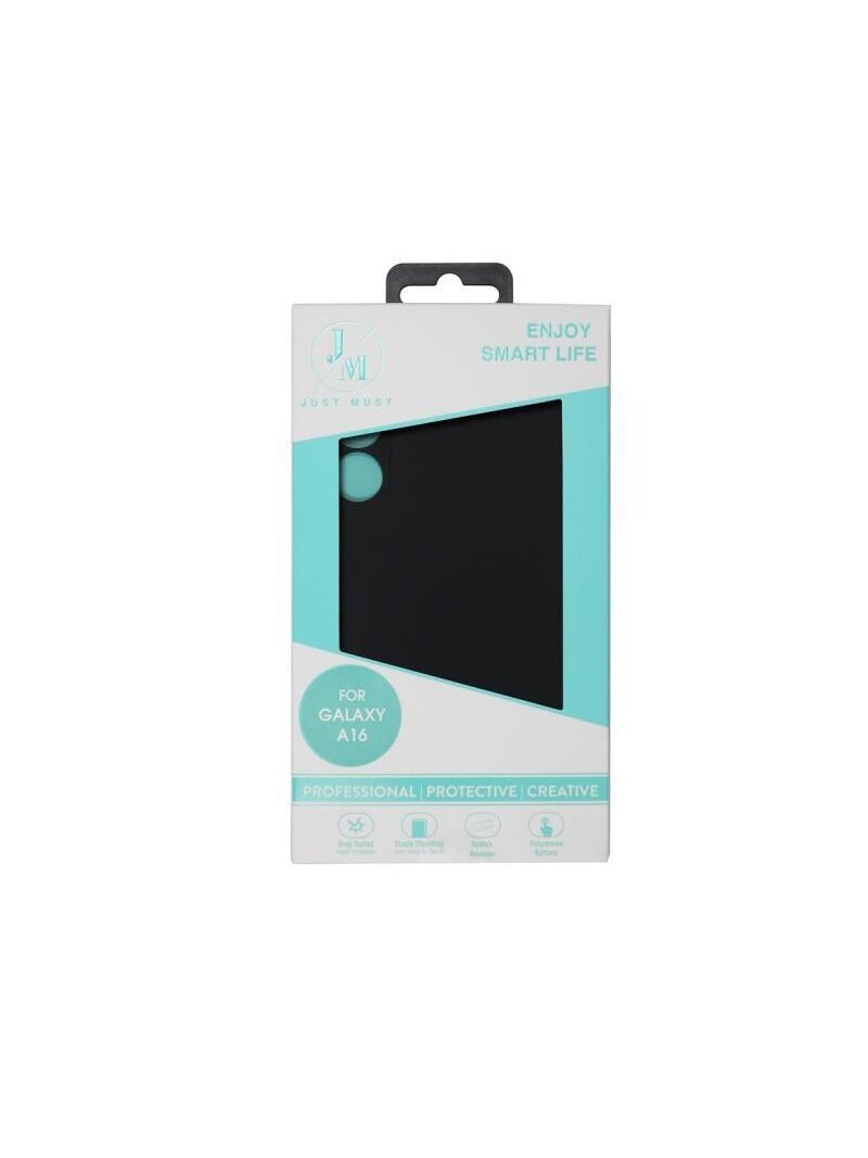 Telefono dėklas Just Must, Galaxy A16/Galaxy A16 5G, juoda 2
