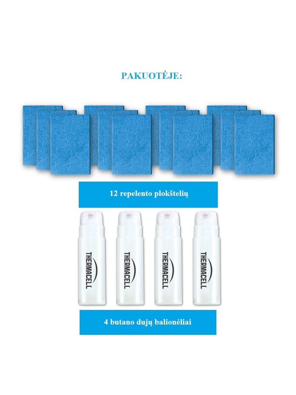 ThermaCell R-4 užpildymo paketas 48 val nuo uodų