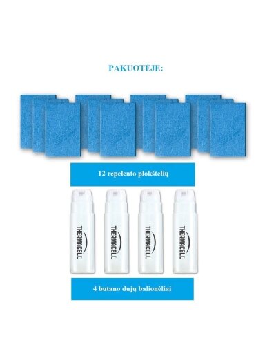 ThermaCell R-4 užpildymo paketas 48 val nuo uodų