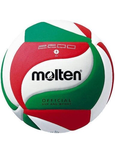 Tinklinio Kamuolys "Molten" Balta-Žalia-Raudona V5M2200 Tinklinio Kamuolys "Molten" Balta-Žalia-Raudona V5M2200