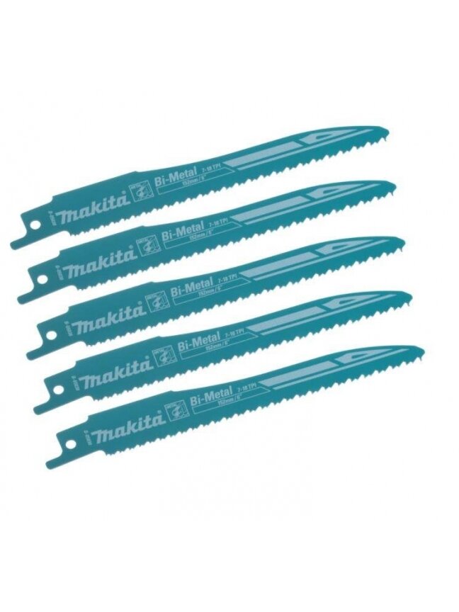 Tiesinio pjovimo pjūkleliai Makita, B-05038, 5 vnt. 1 Tiesinio pjovimo pjūkleliai Makita, B-05038, 5 vnt. 1