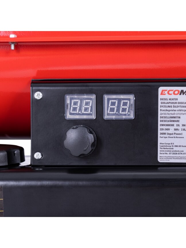 Tiesioginio degimo dyzelinis šildytuvas EMH300030E, 30 kW, Ecomax 15 Tiesioginio degimo dyzelinis šildytuvas EMH300030E, 30 kW, Ecomax 15