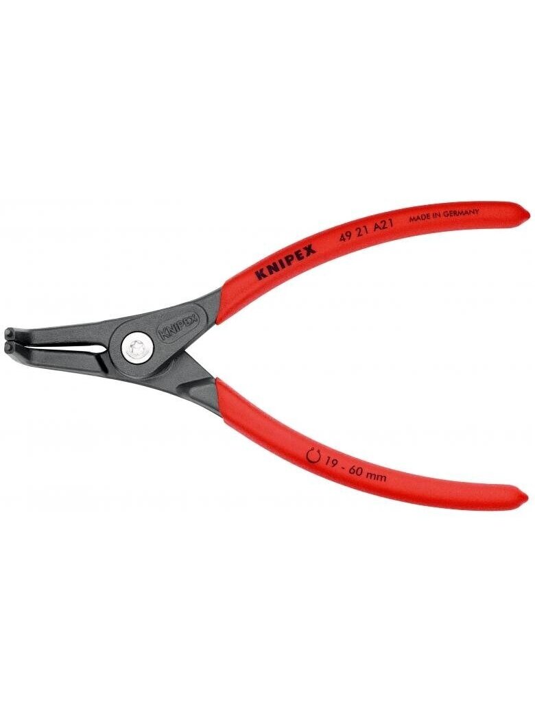 ⬡ Tikslios replės žiedams. Išorinės. Atlenktos 165 mm (Ø19-60 mm) KNIPEX (4921A21, KNIPEX) ⬡ Tikslios replės žiedams. Išorinės. Atlenktos 165 mm (Ø19-60 mm) KNIPEX (4921A21, KNIPEX)