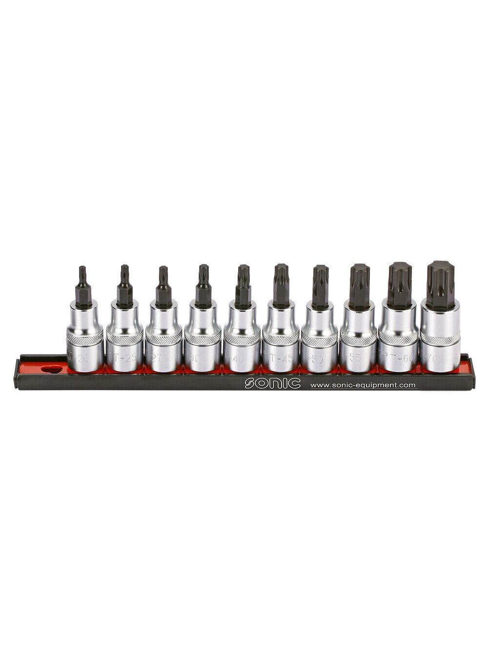 TORX antgalių rinkinys 1/2" (10 vnt.) (301005, SONIC) TORX antgalių rinkinys 1/2" (10 vnt.) (301005, SONIC)