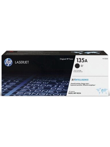 Tonerių kasetė HP 135A, juoda Tonerių kasetė HP 135A, juoda