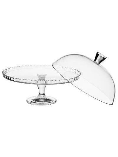 Tortinė su dangčiu ant kojelės 32 cm, 134775 1 Tortinė su dangčiu ant kojelės 32 cm, 134775 1