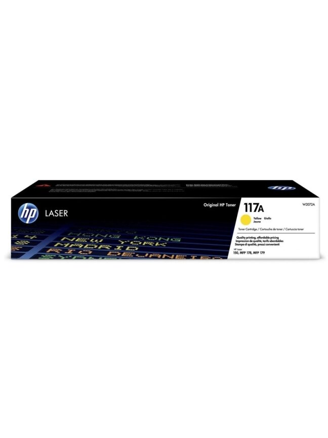 Tonerių kasetė HP Laser W2072A, geltona Tonerių kasetė HP Laser W2072A, geltona