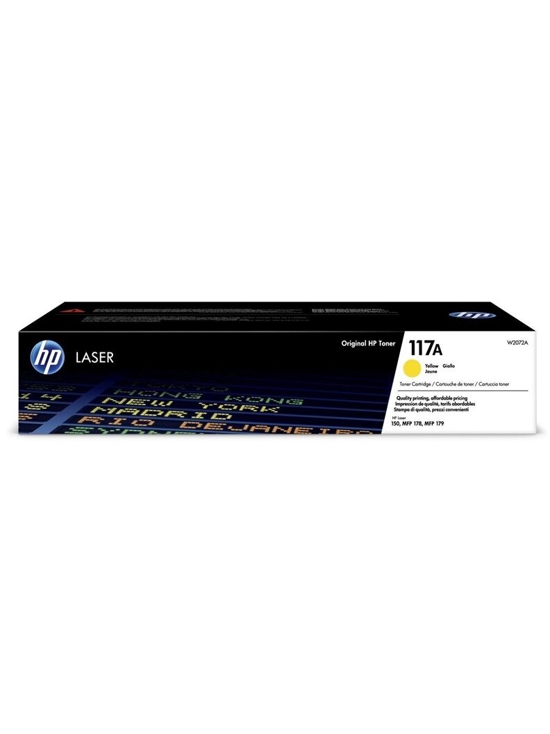 Tonerių kasetė HP Laser W2072A, geltona Tonerių kasetė HP Laser W2072A, geltona