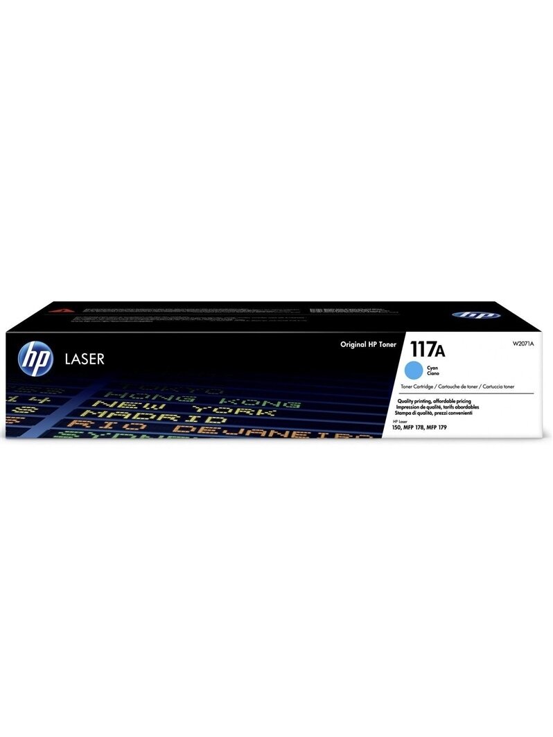 Tonerių kasetė HP Laser W2071A, mėlyna 1 Tonerių kasetė HP Laser W2071A, mėlyna 1