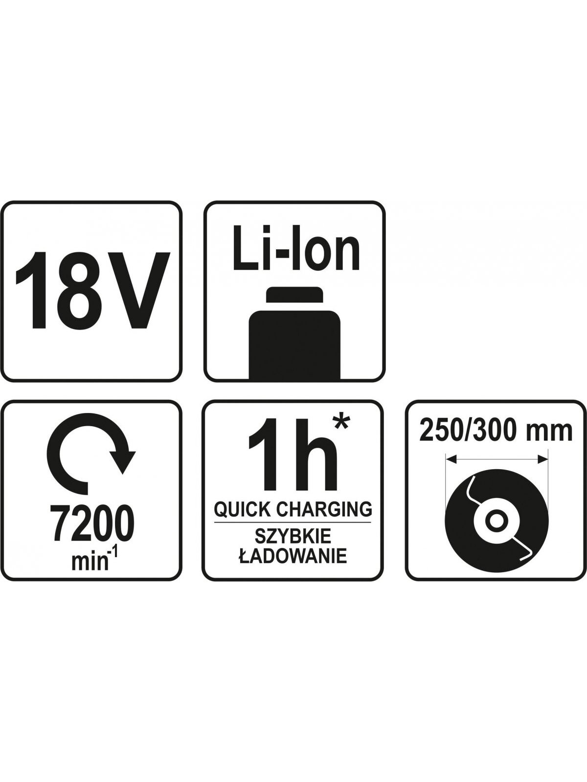 Trimeris akumuliatorinis 18V Li-ion Yato (be akumuliatoriaus) | 300mm; 7200RPM 5 Trimeris akumuliatorinis 18V Li-ion Yato (be akumuliatoriaus) | 300mm; 7200RPM 5